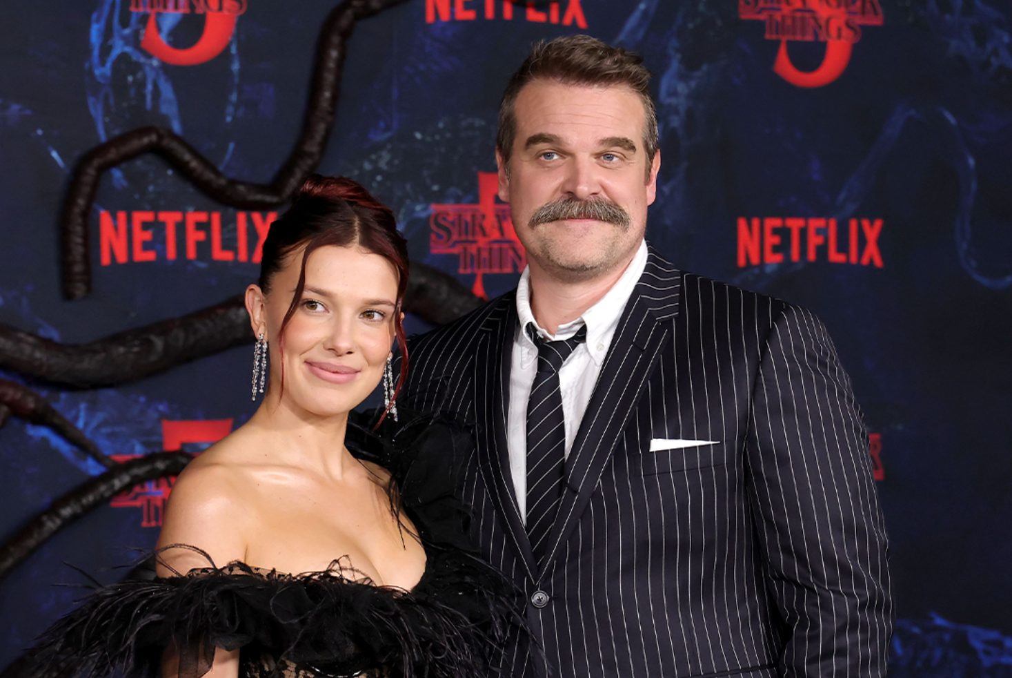 Millie Bobby Brown & David Harbour 2025