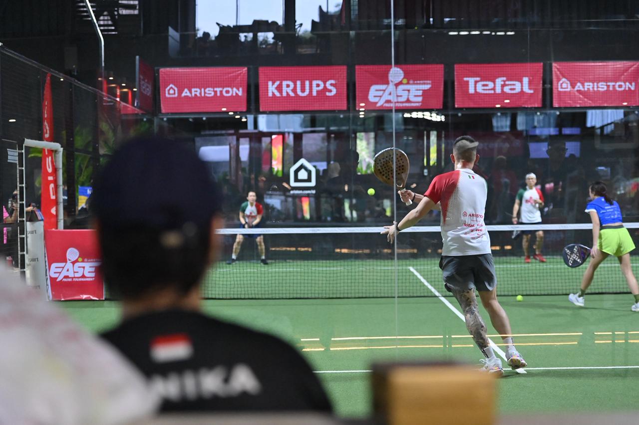 Setelah sukses mengangkat konsep kenyamanan di sektor hospitality, kini Ariston memperluas kampanye tersebut ke ranah gaya hidup aktif dan sehat dengan mendukung olahraga yang tengah berkembang pesat di kalangan urban, yaitu padel. (Foto: Dok. Ariston)