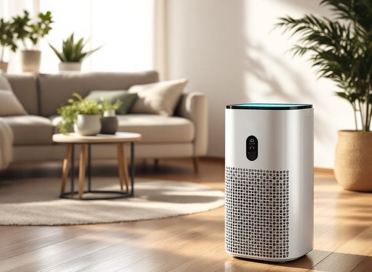 AI air purifier untuk rumah pintar