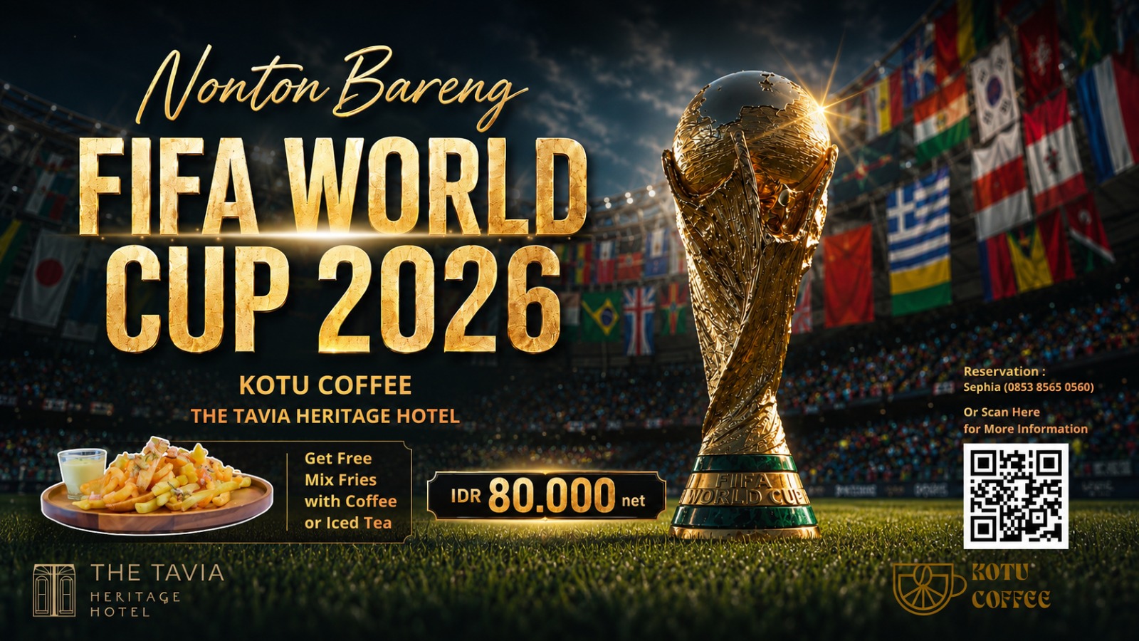 Nobar FIFA World Cup 2026 di The Tavia Heritage Hotel