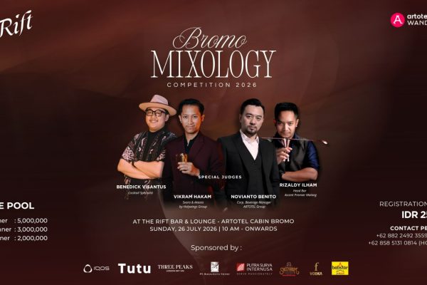 THE RIFT BAR & LOUNGE “BROMO MIXOLOGY COMPETITION 2026” Mengangkat Kreativitas Mixologist Indonesia di Atas Awan Bromo