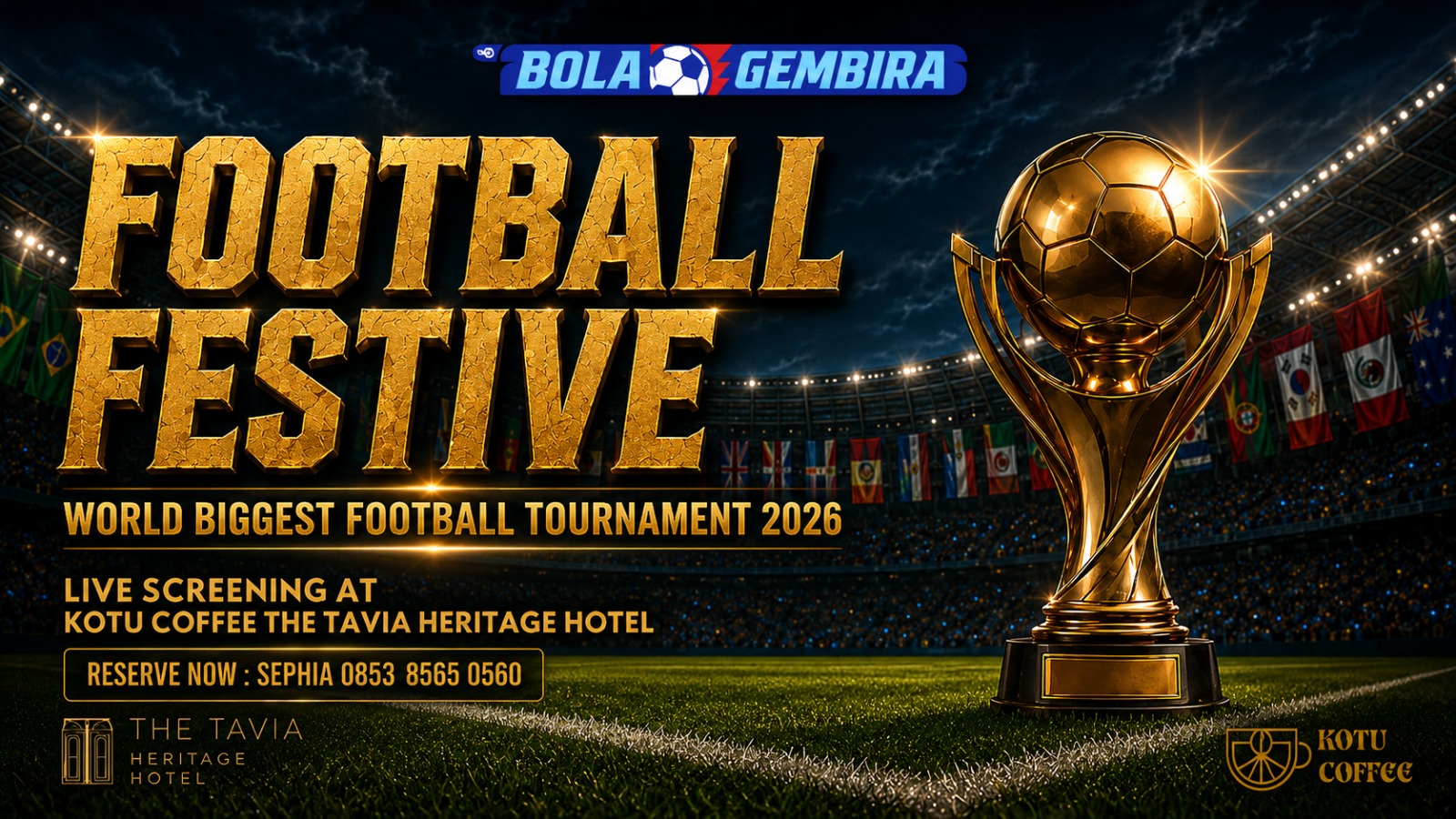 The Tavia Heritage Hotel hadirkan Nobar FIFA World Cup 2026