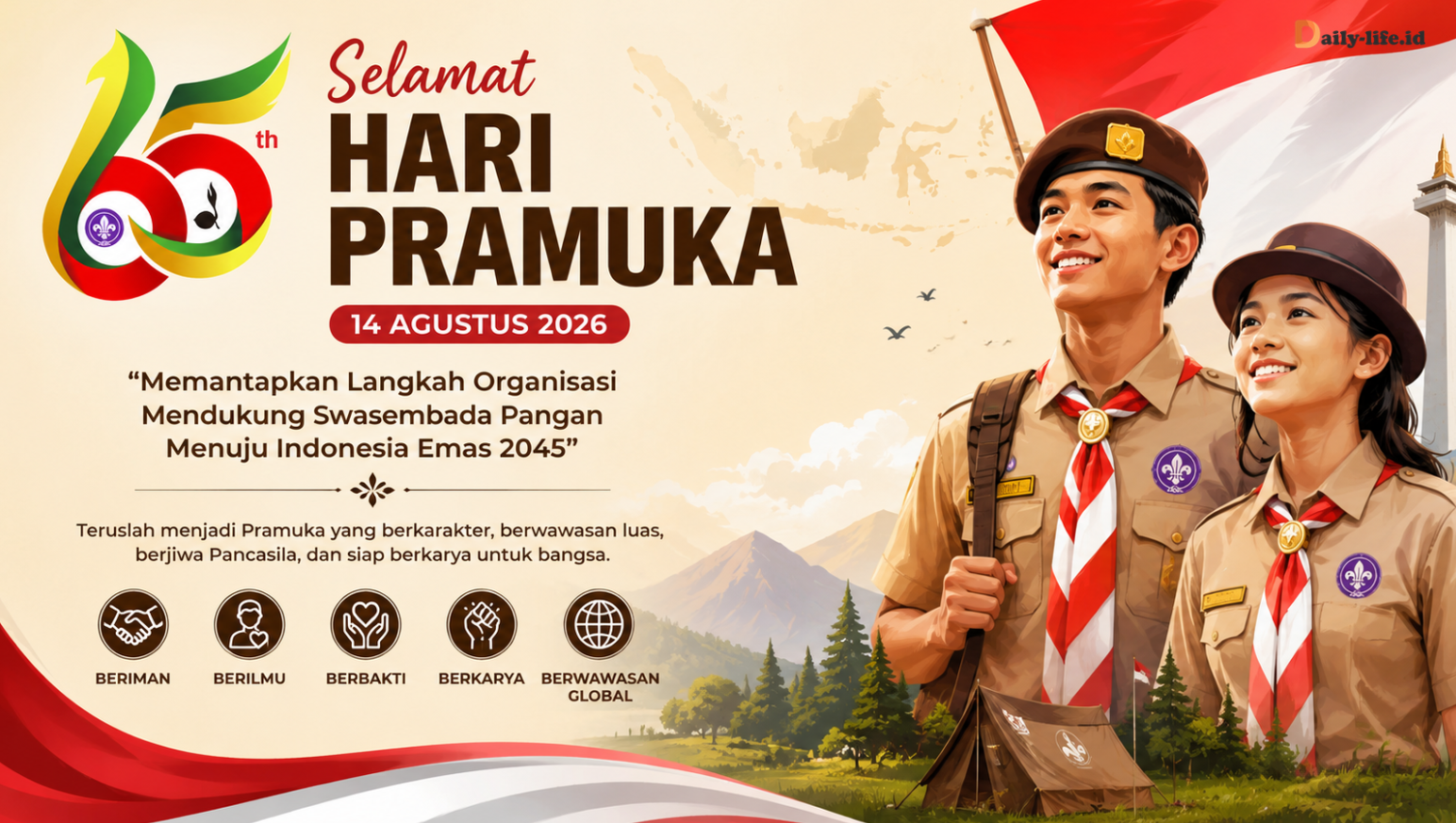 Hari Pramuka ke-65 2026
