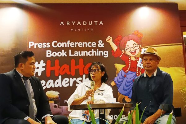 Ita Sembiring saat peluncuran bukunya #HaHa Leadership di Aryaduta Menteng, Jakarta, Jumat (18/9/2026) (Foto: Ima)